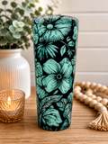 Floral Glitter Lava Tumbler